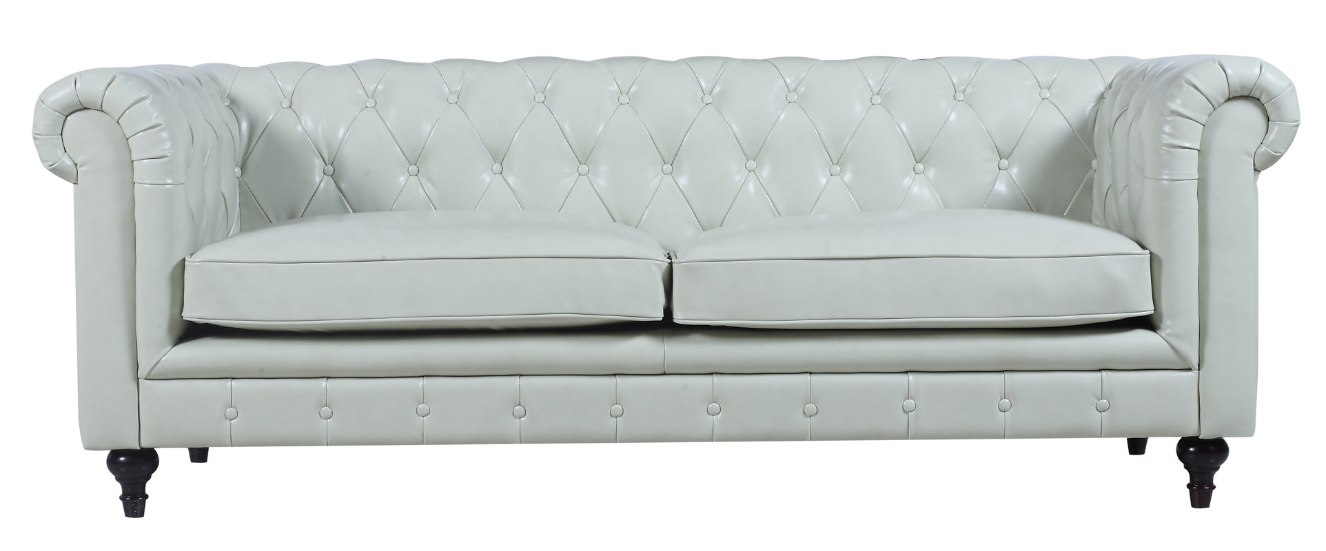 Madison Home USA Tufted Leather Chesterfield Sofa & Reviews Wayfair